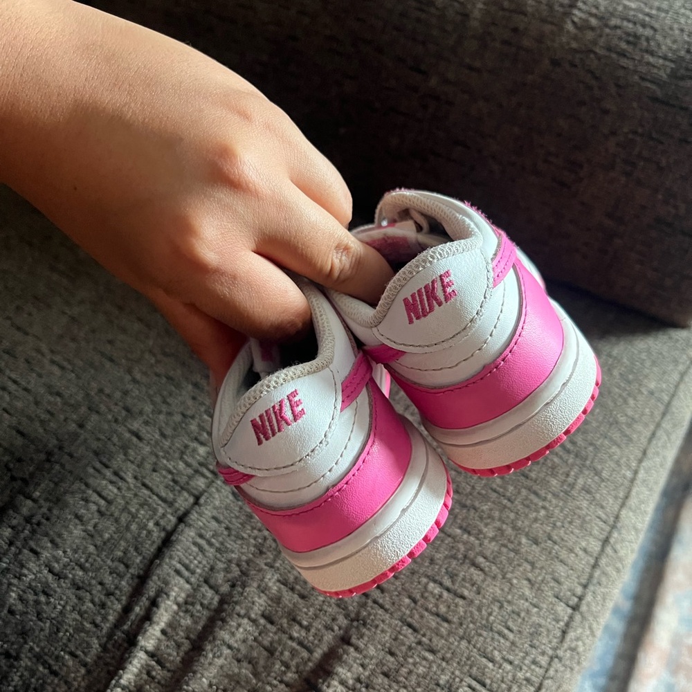 Nike Pink and White Sneakers - Picture 4 of 9